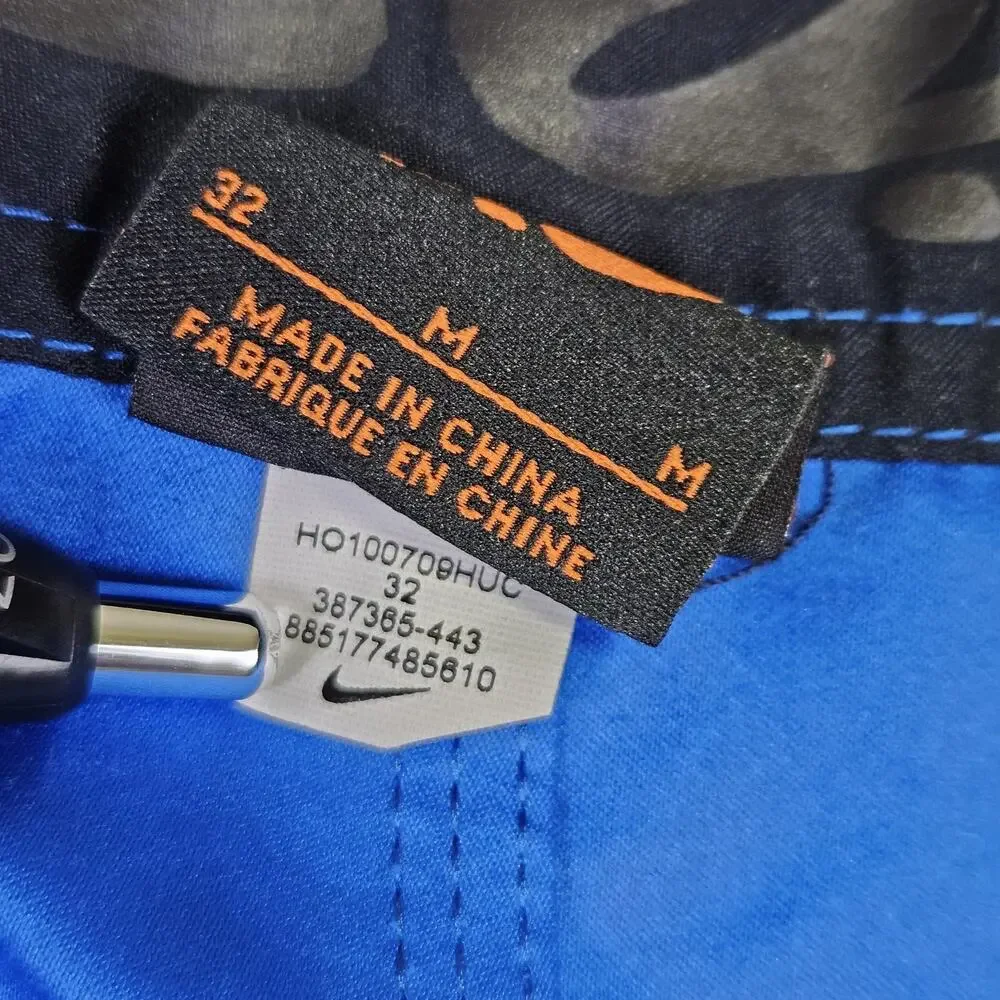 Y2K Nike Mens M 6.0 Hybrid Board Shorts Size 32 Blue 387365 Surfing Cargo 10